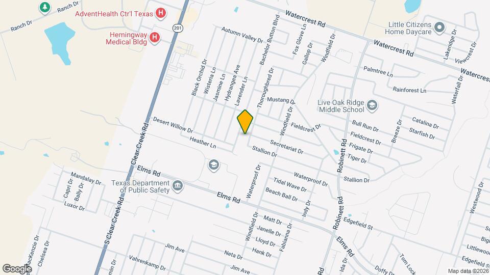 3101 Thoroughbred Dr Map and Location Details