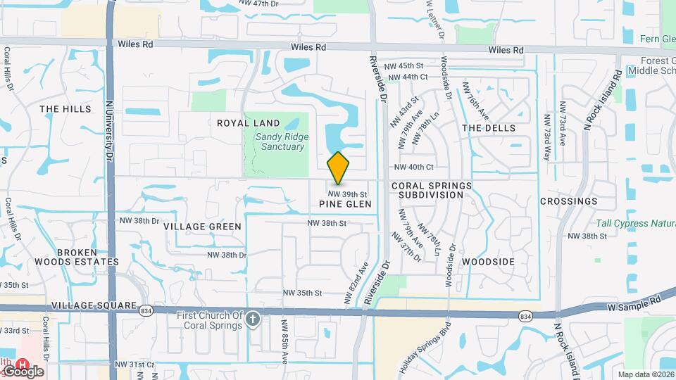 8243 NW 39th St Map and Location Details