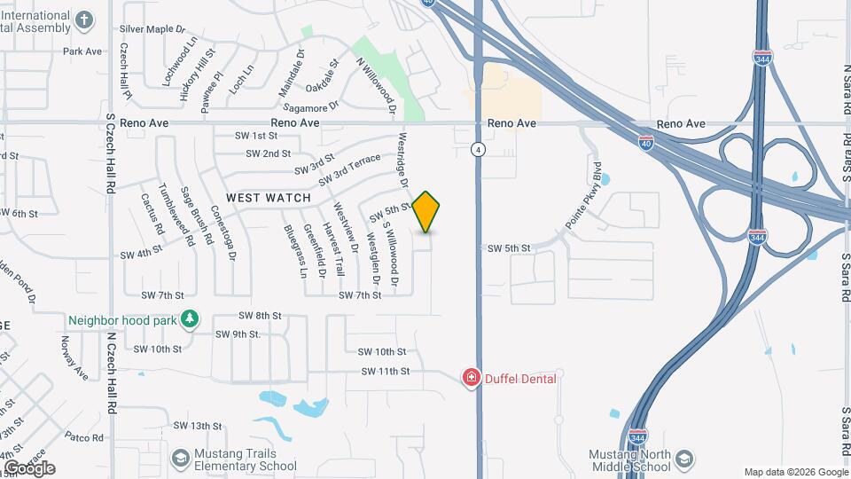 629 Westridge Dr Map and Location Details