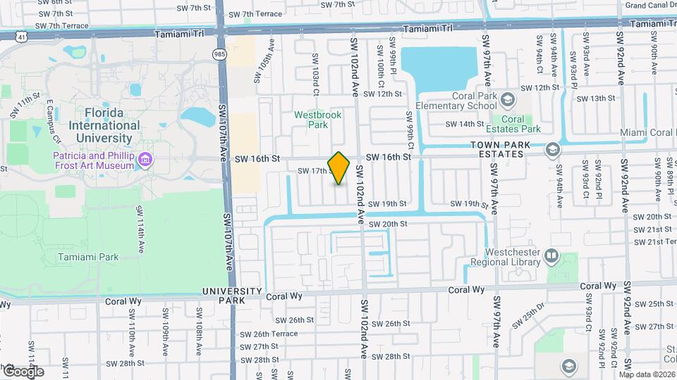 1807 SW 102nd Pl Map and Location Details