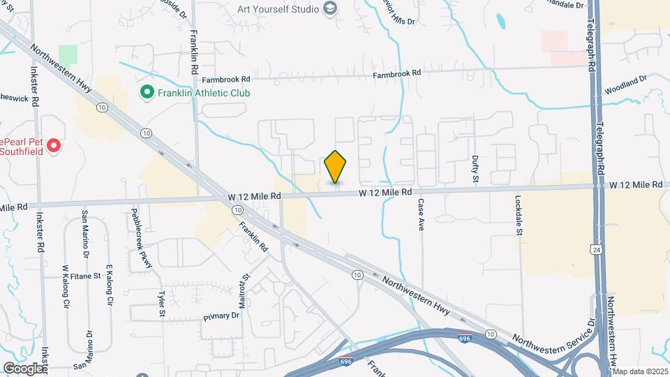 Franklin Hills Apartments & Townhomes Map and Location Details