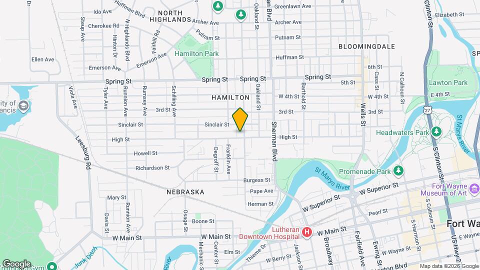 1205 St Marys Ave Map and Location Details