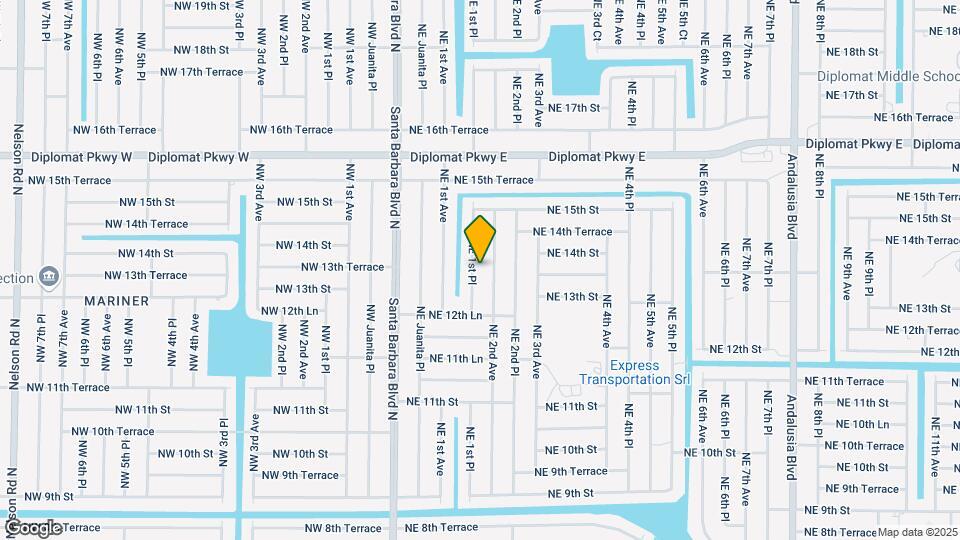 1317 NE 1st Pl Map and Location Details