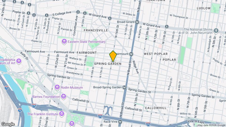 627 N 16th St Map and Location Details