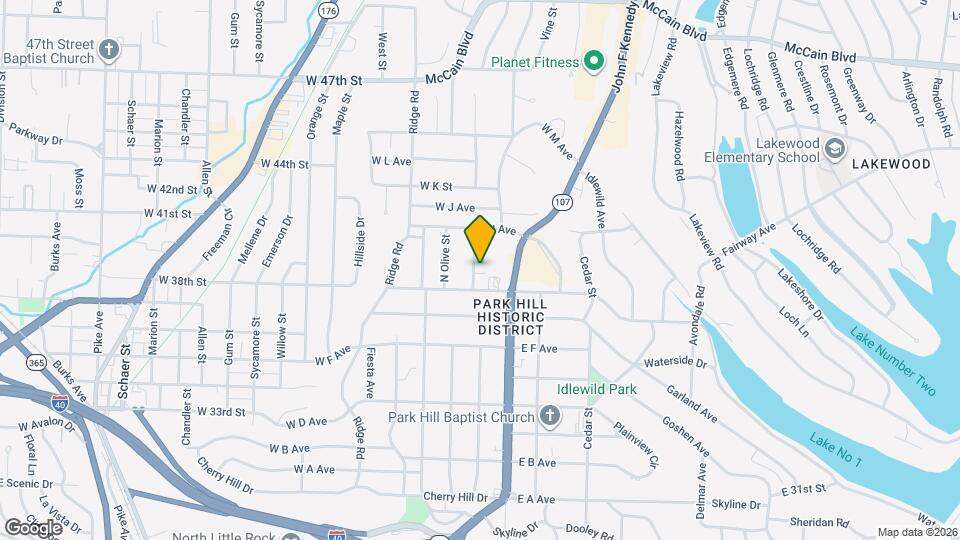 3902 N Cypress St Map and Location Details