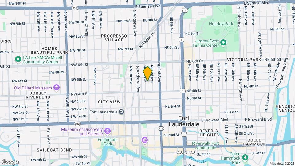 430 NE 1st Ave. Map and Location Details