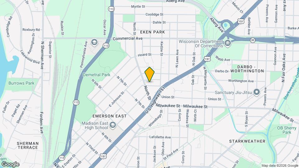 2614 E Dayton St Map and Location Details