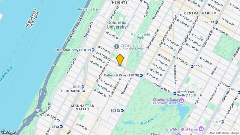 412 W 110th St Map and Location Details