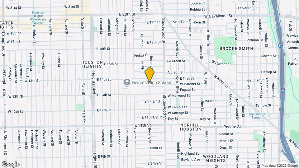 1319 1/2 Beverly St Map and Location Details