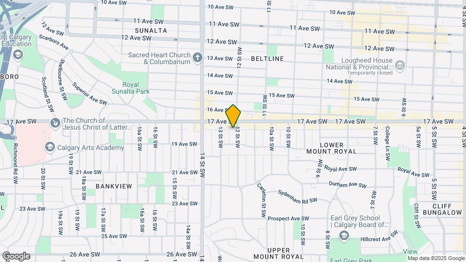 1711 12th St SW Map and Location Details
