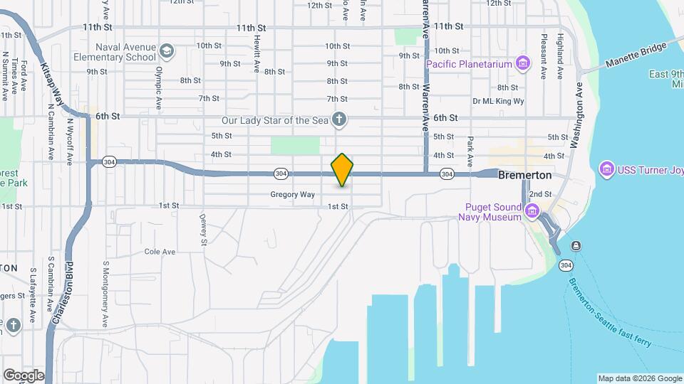 1406 Gregory Way Map and Location Details