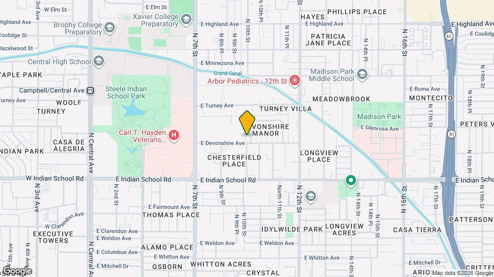 4232 N 10th St Map and Location Details