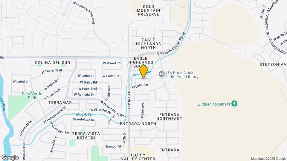 6539 W Briles Rd Mapa y Detalles de la Ubicación