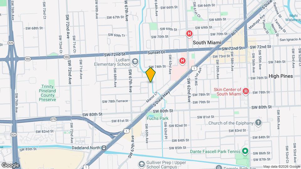 7621 SW 65th Pl Map and Location Details