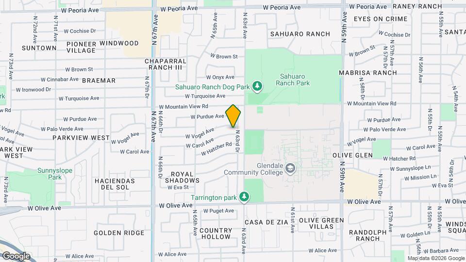 6320 W Carol Ave Map and Location Details