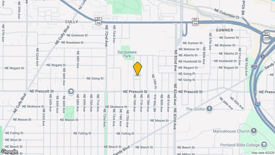 7621 NE Going St Map and Location Details