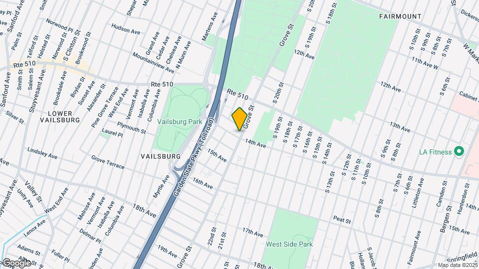 445 Grove St Map and Location Details