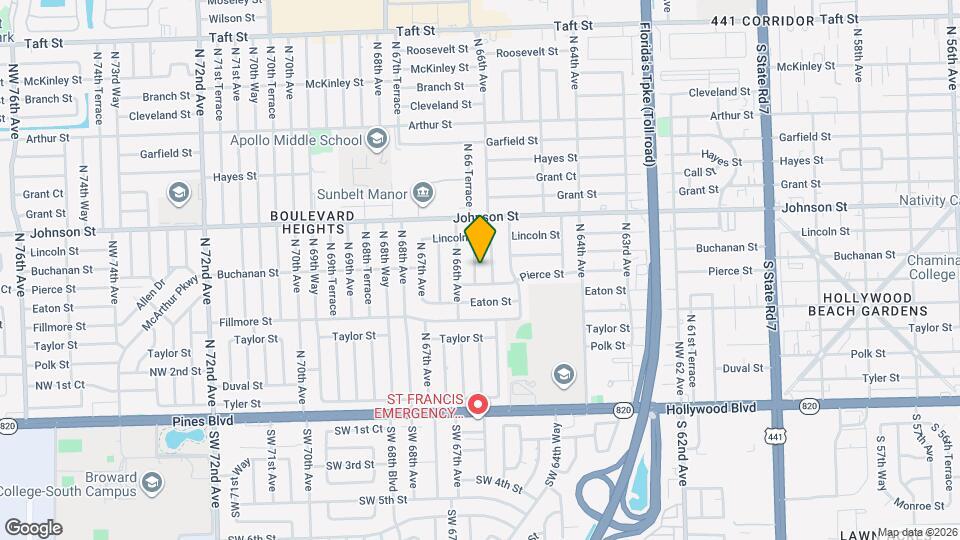 621 N 65th Way Map and Location Details