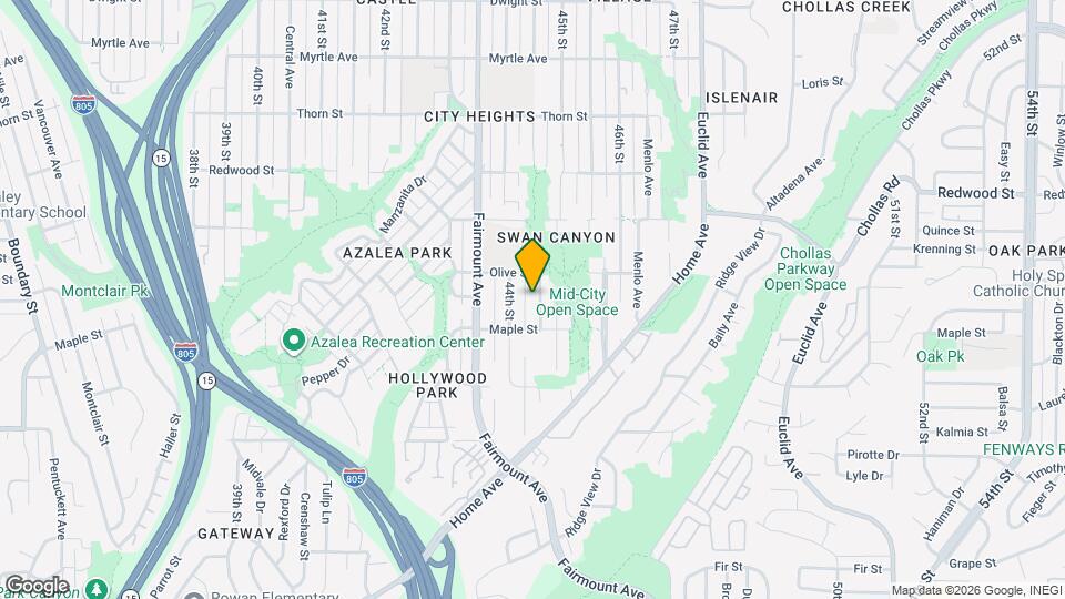2704 Highland Ave Map and Location Details