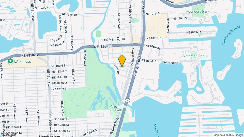 2535 NE 182nd St, Unit A3 Mapa y Detalles de la Ubicación