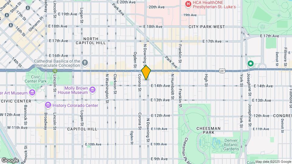 1419 N Downing St-Unit -302 Map and Location Details