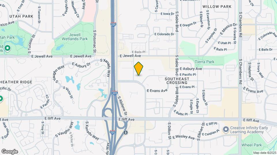 Furnished Studio-Denver - Aurora North Map and Location Details