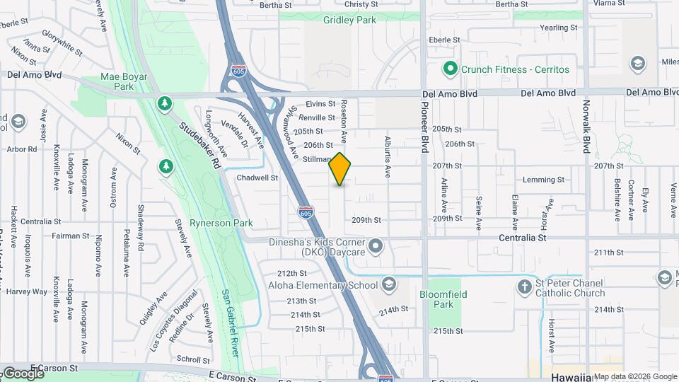 20801 Roseton Ave Map and Location Details