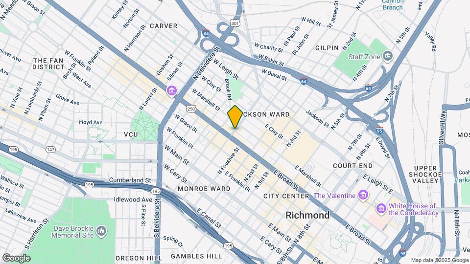 309 N Adams St Map and Location Details