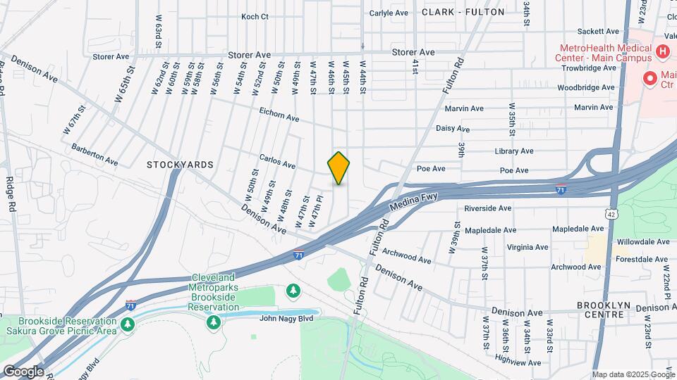 3599 W 46th St Map and Location Details