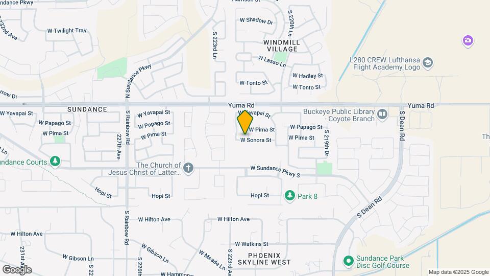 22244 W Sonora St Map and Location Details