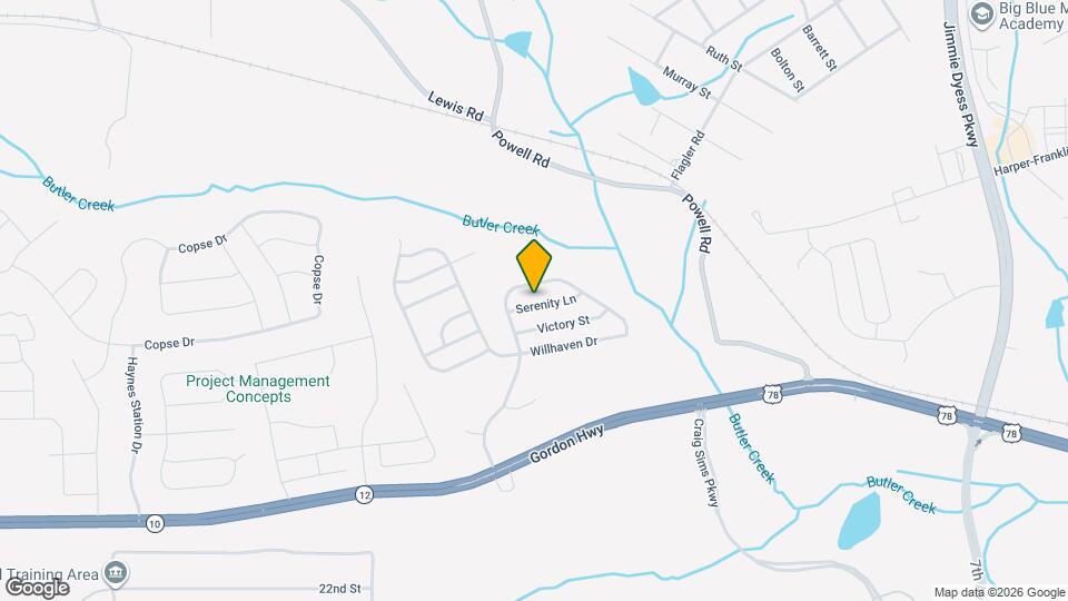 2609 Serenity Ln Mapa y Detalles de la Ubicación