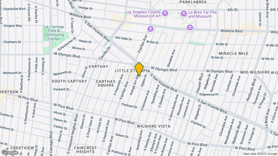 1044 S Orange Grove Ave Map and Location Details
