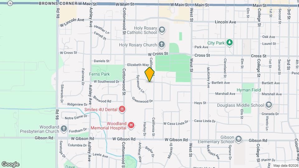 405 W Southwood Dr Mapa y Detalles de la Ubicación