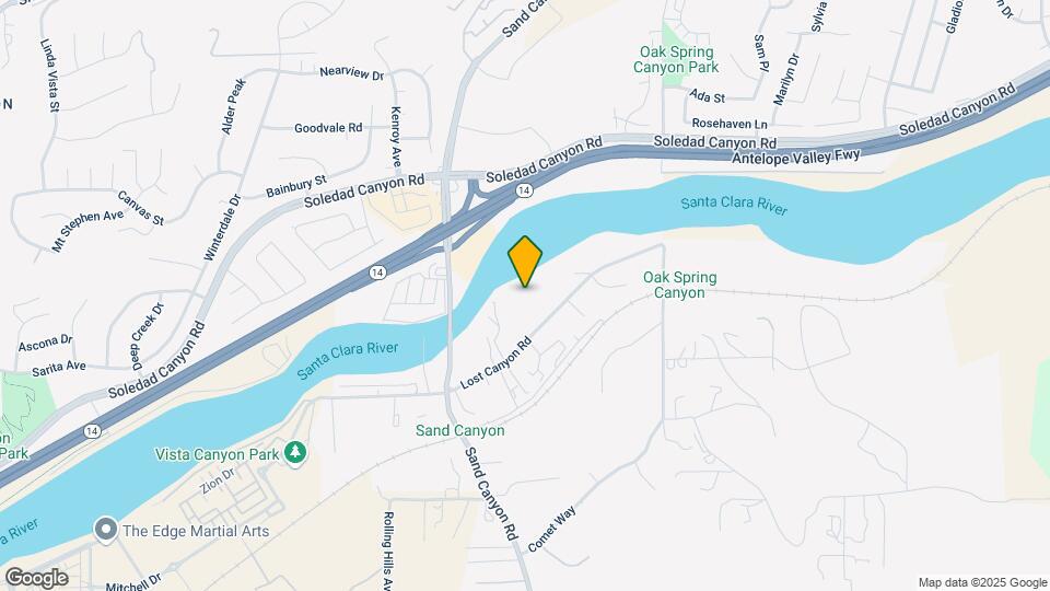 16257 Lost Canyon Rd Map and Location Details