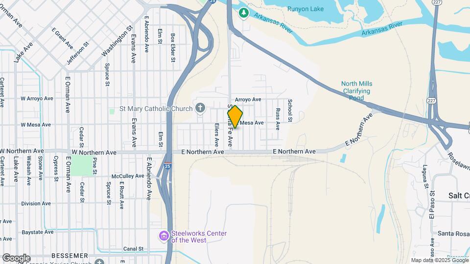 1212 S Santa Fe Ave, Unit Cottage Map and Location Details