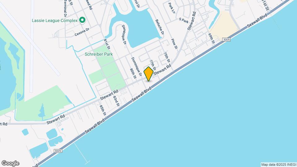 7820 Seawall Blvd, Unit 312 Map and Location Details