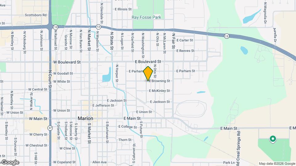 609 N Washington St, Unit Apt B Map and Location Details