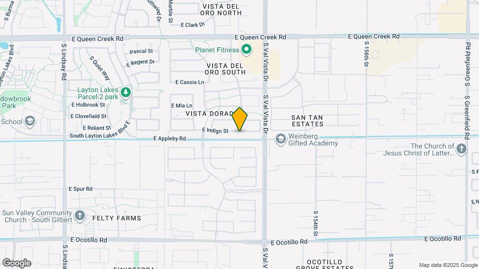 1497 E Indigo St Map and Location Details