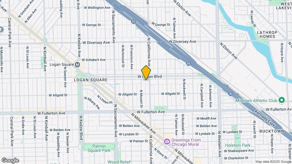 2809 W Logan Blvd Map and Location Details