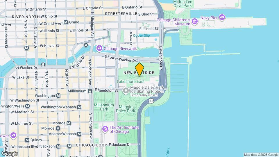 385 E Wacker Dr Map and Location Details