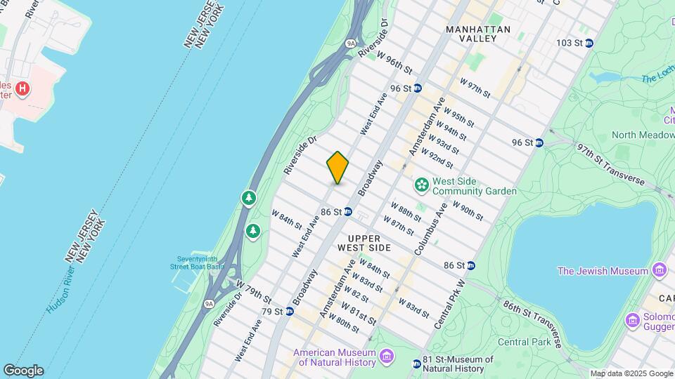 560 West End Ave Mapa y Detalles de la Ubicación