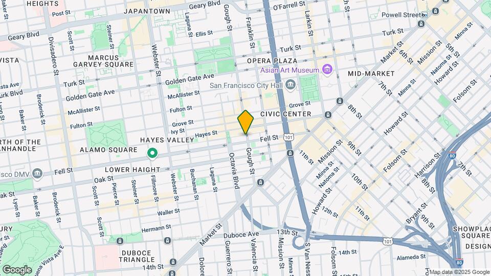 301 Gough St Map and Location Details