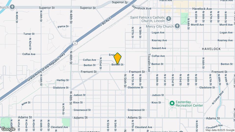 5301 Benton St Map and Location Details