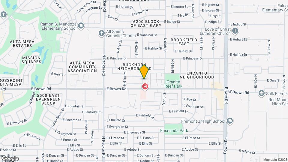 6238 E Greenway Cir Map and Location Details