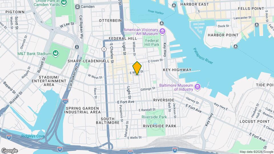 1218 William St Map and Location Details