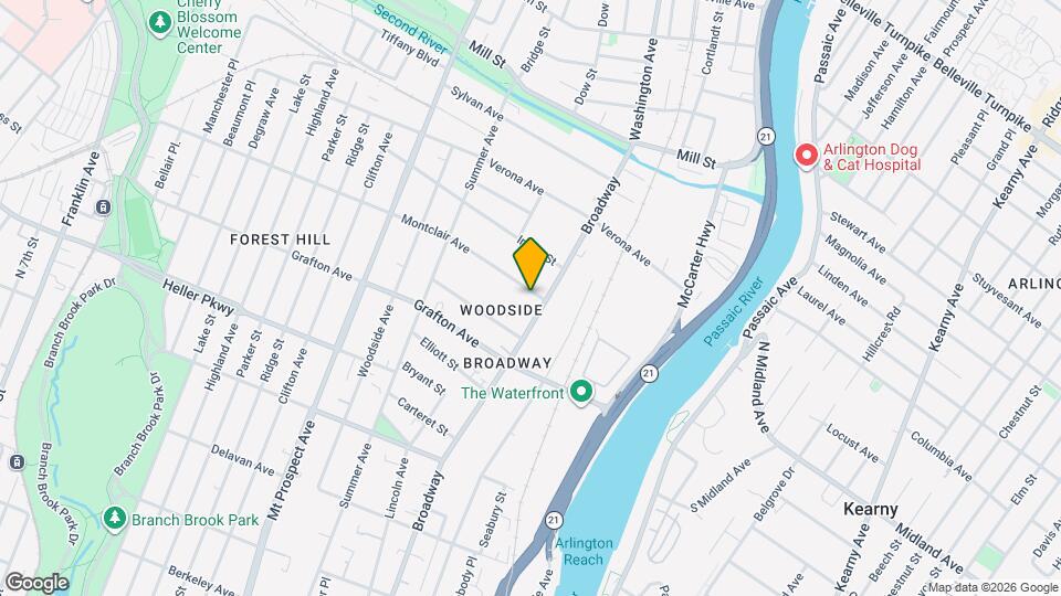 72 Montclair Ave Map and Location Details