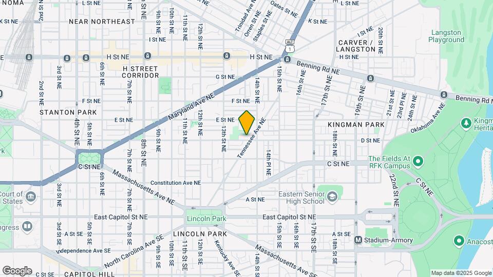 1354 D St NE Map and Location Details