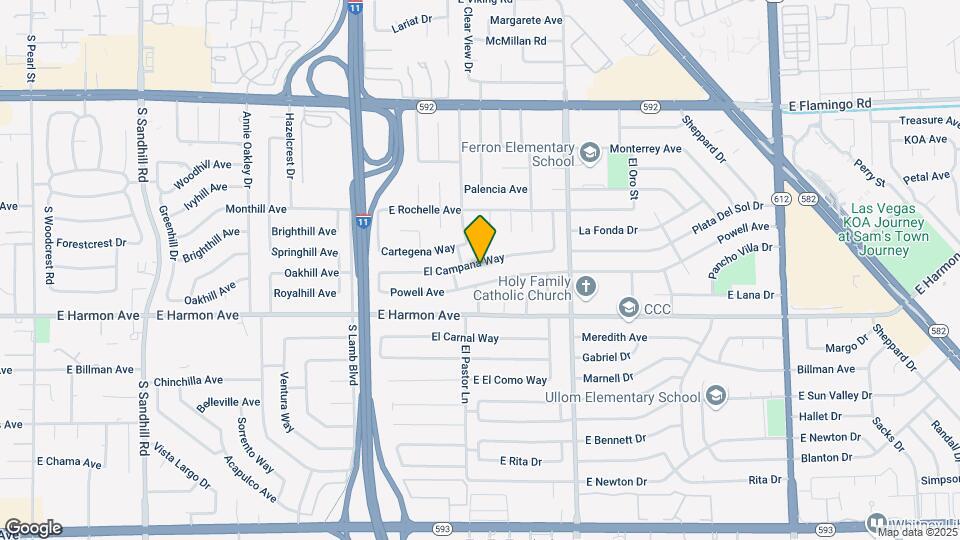 4431 El Campana Way Map and Location Details