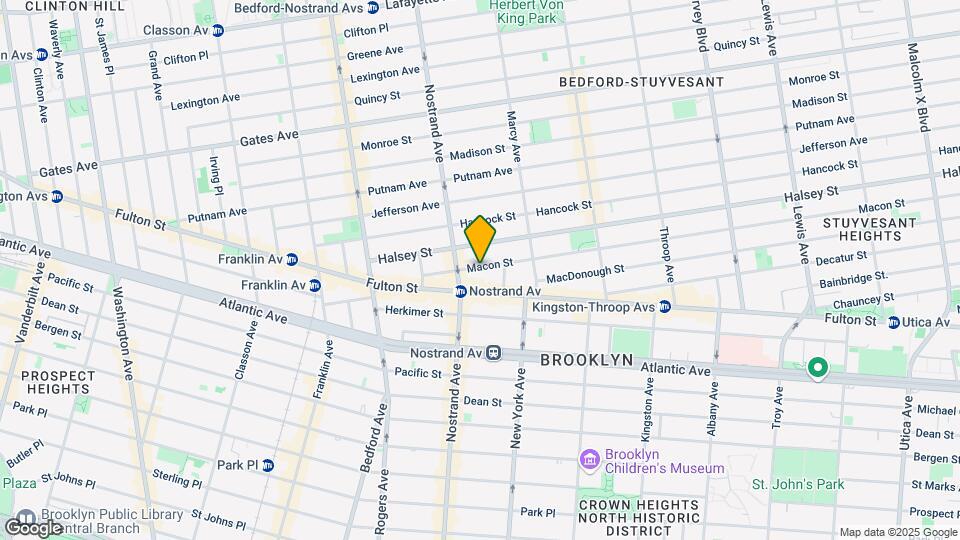 64 Macon St Mapa y Detalles de la Ubicación