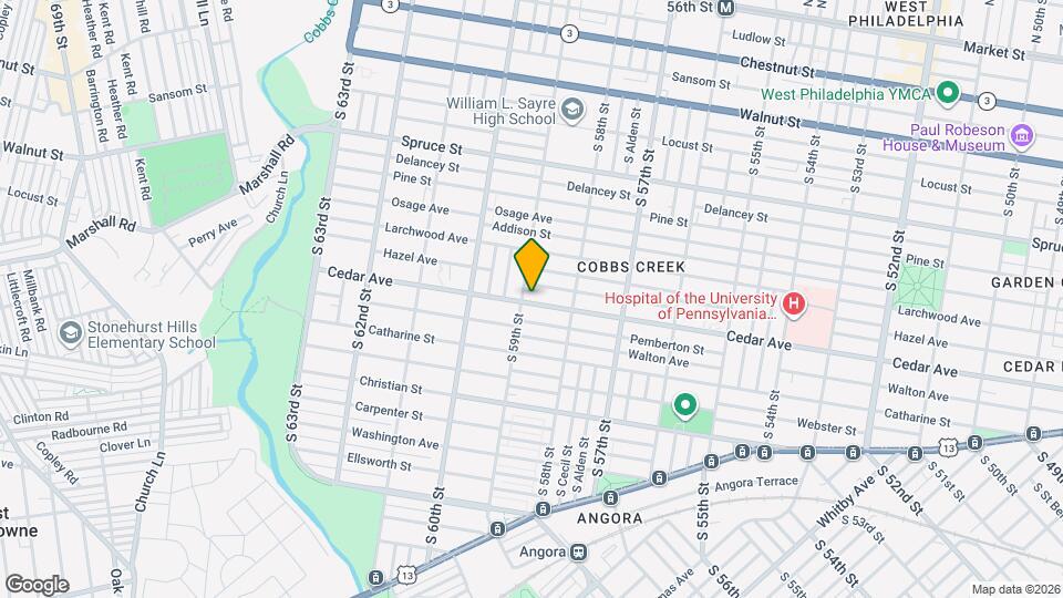 5853 Cedar Ave Map and Location Details